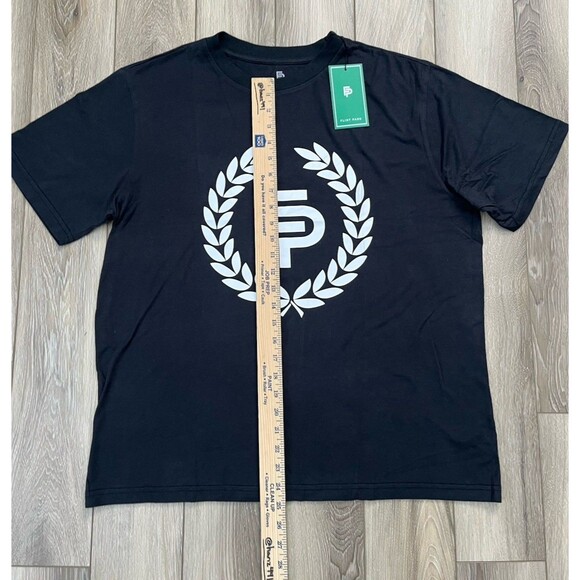 Flint Park Original Logo Tee Shirt Black Mens Size Medium NEW Organic Cotton - Picture 8 of 9